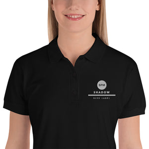 5pm Shadow Embroidered Women's Polo Shirt - 5pm Shadow SMP Pigment